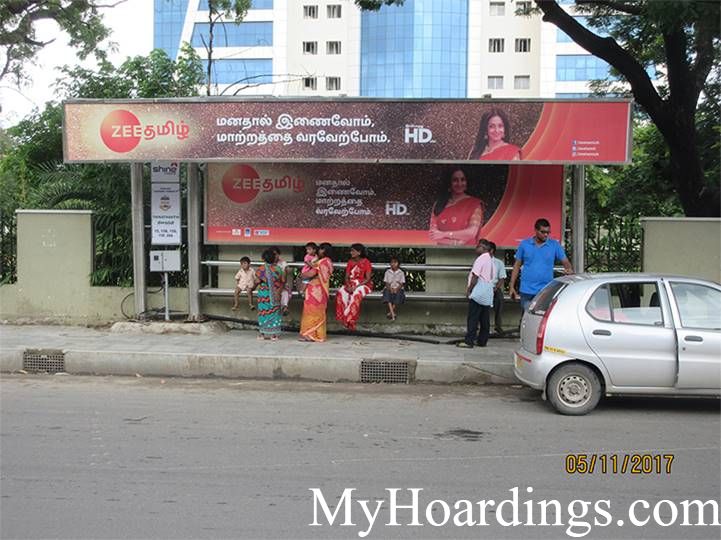 OOH Advertising Chennai, Bus stop advertising in Egmore Thinathanthi, Hoardings Agency in Chennai